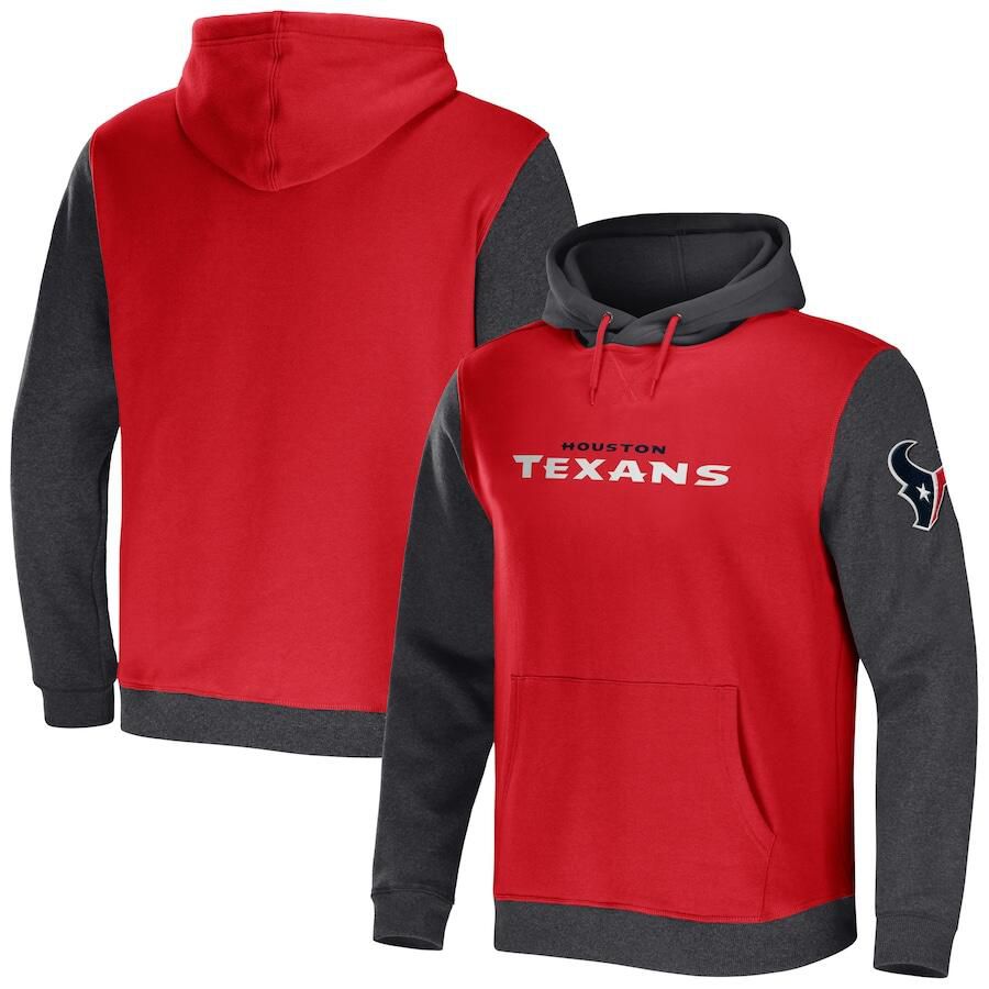 Men 2023 NFL Houston Texans red Sweatshirt style 1